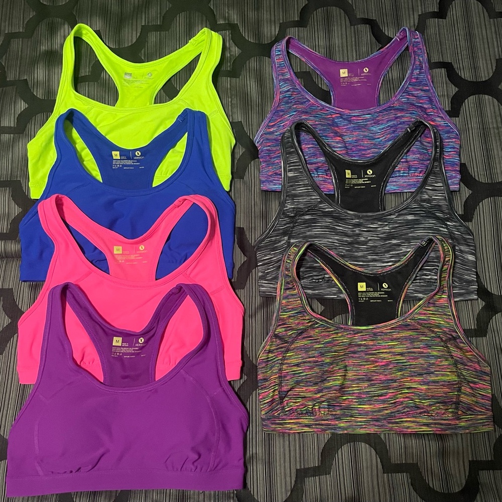 NWOT Bundle of 7 Xersion Sports Bras